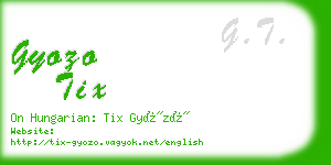 gyozo tix business card